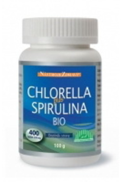 Chlorella plus spirulina BIO 100g 400tbl