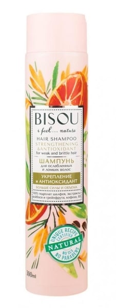 BISOU Šampón posilnenie a antioxidanty - pre slabé a lámajúce sa vlasy 300 ml