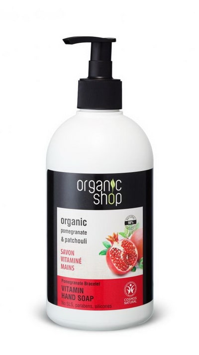 Organic Shop mydlo na ruky Grantov jablko a pauli 500ml