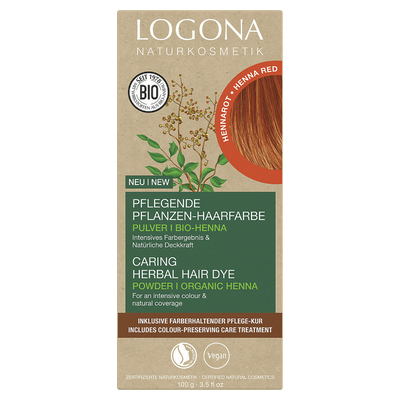 Logona Prkov farba na vlasy - erven 100g