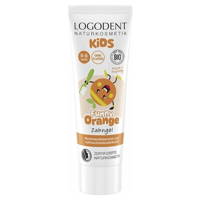 Logona Detsk zubn gl FUNNY ORANGE 75ml