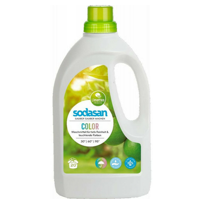 Sodasan COLOR tekut prac prostriedok LIME na farebn prdlo 1,5 litra